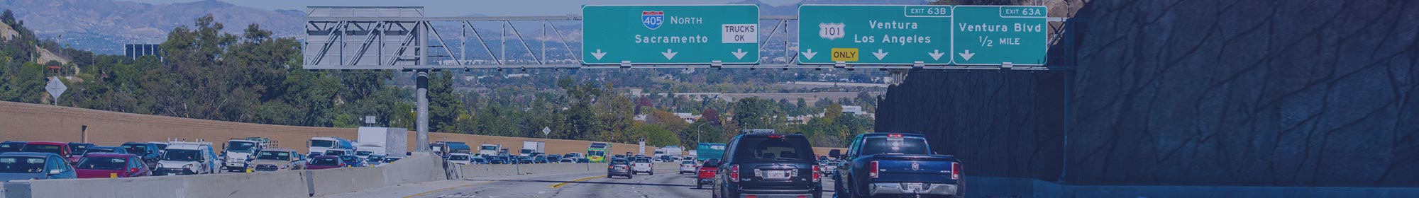 Los Angeles Highway 405 and 101