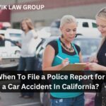 Do I Have To File A Police Report For A Car Accident In California?